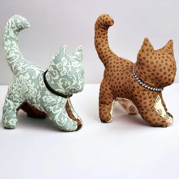 Molde de Gatinho em Tecido - Costura Criativa