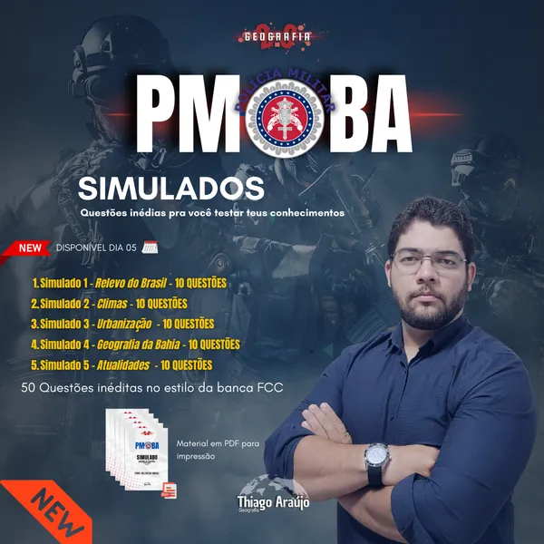 Pmba - Simulados de Geografia e Atualidades