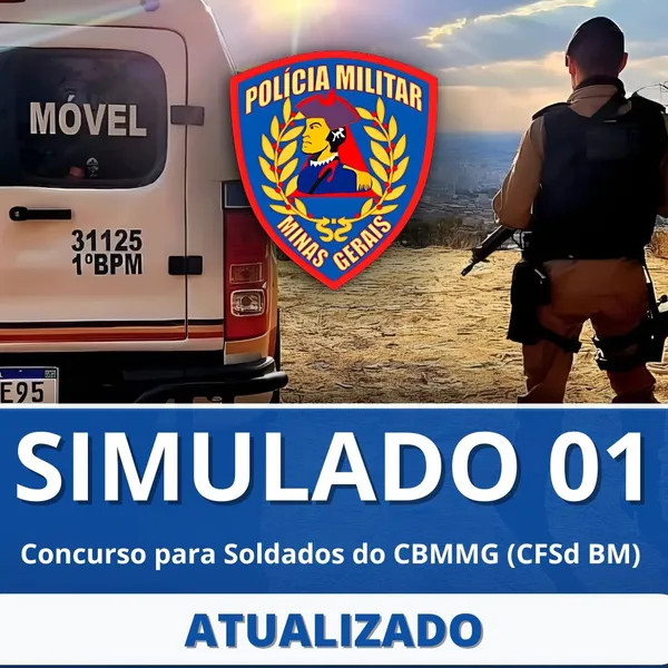 Simulado 01 | Concurso PMMG (CFSd QPPM)