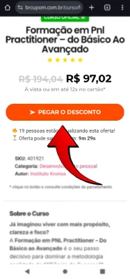 Botão Ver o Desconto